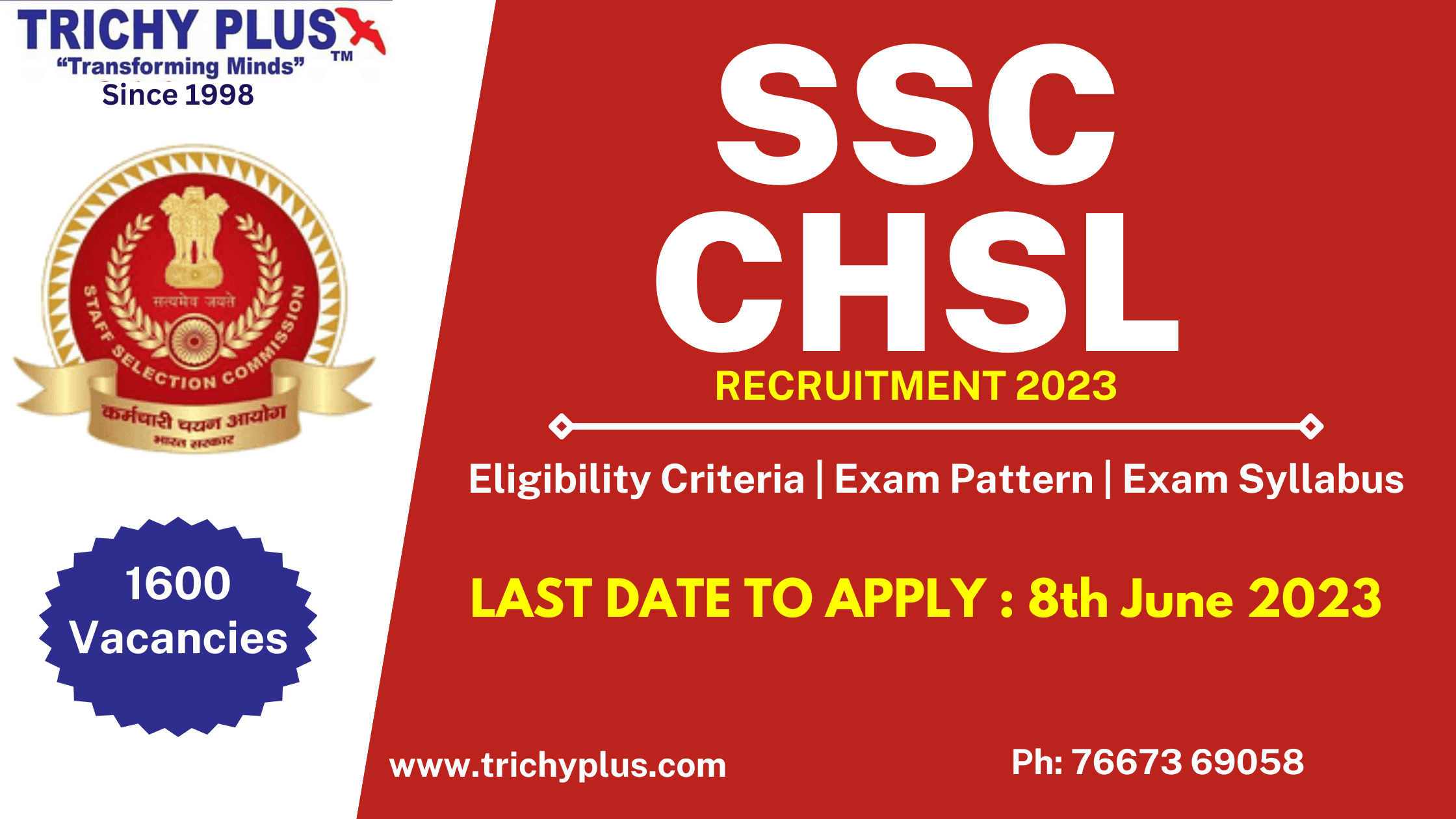 SSC CHSL 2023 Notification